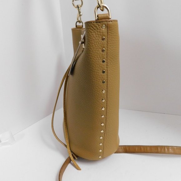 New Rebecca Minkoff Kate Darren Tan leather Bucket Shoulder Bag - Picture 2 of 7